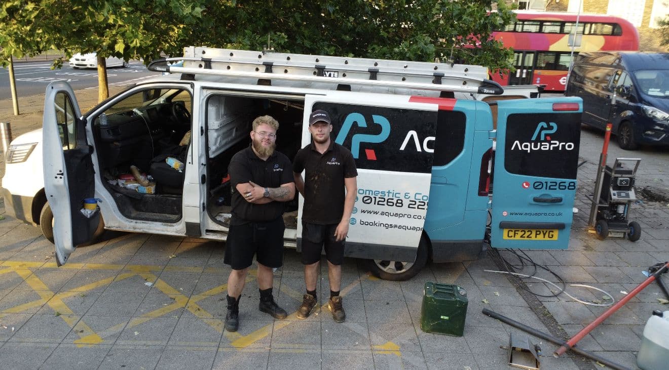 May 2026 — AquaPro team with branded van