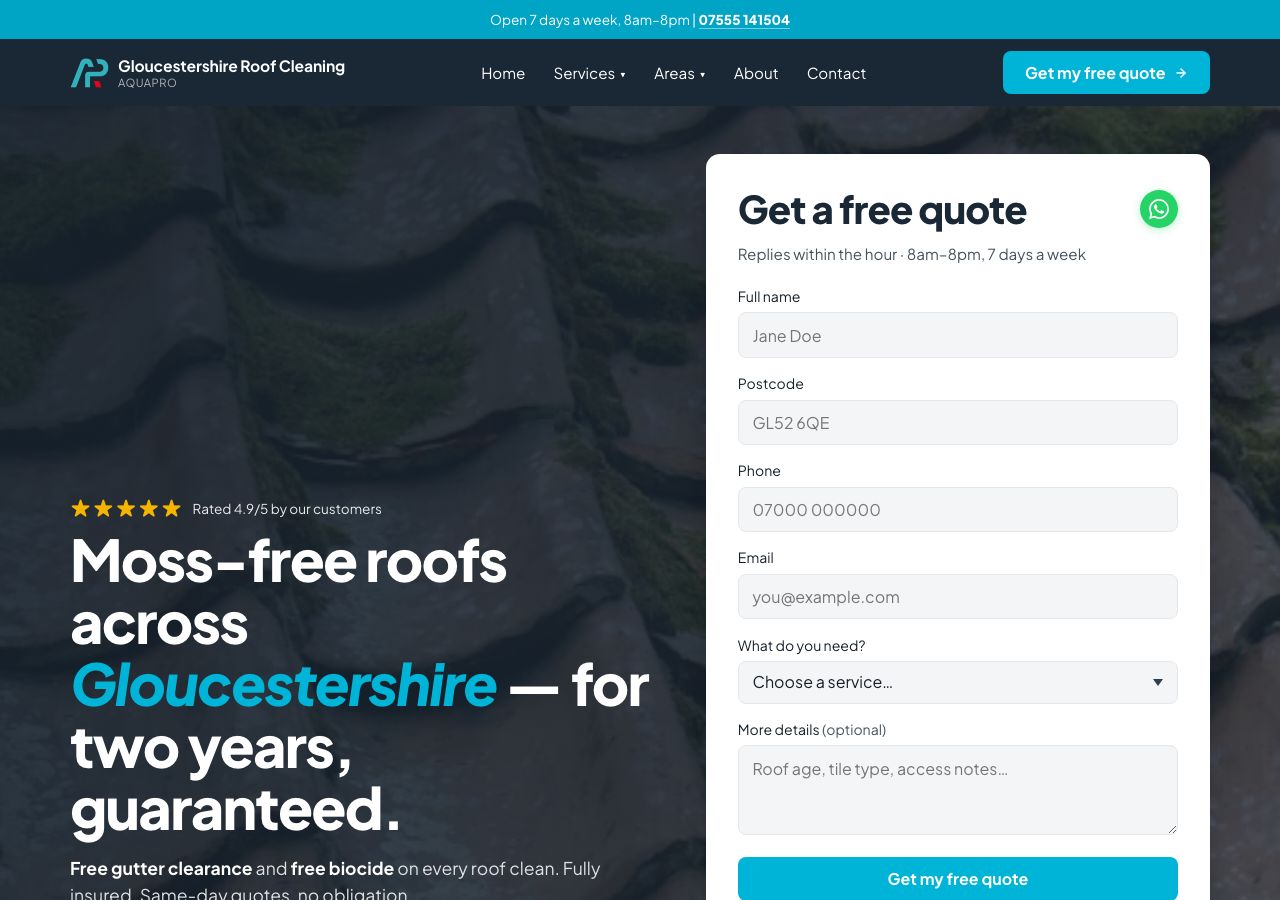 Gloucestershire Roof Cleaning